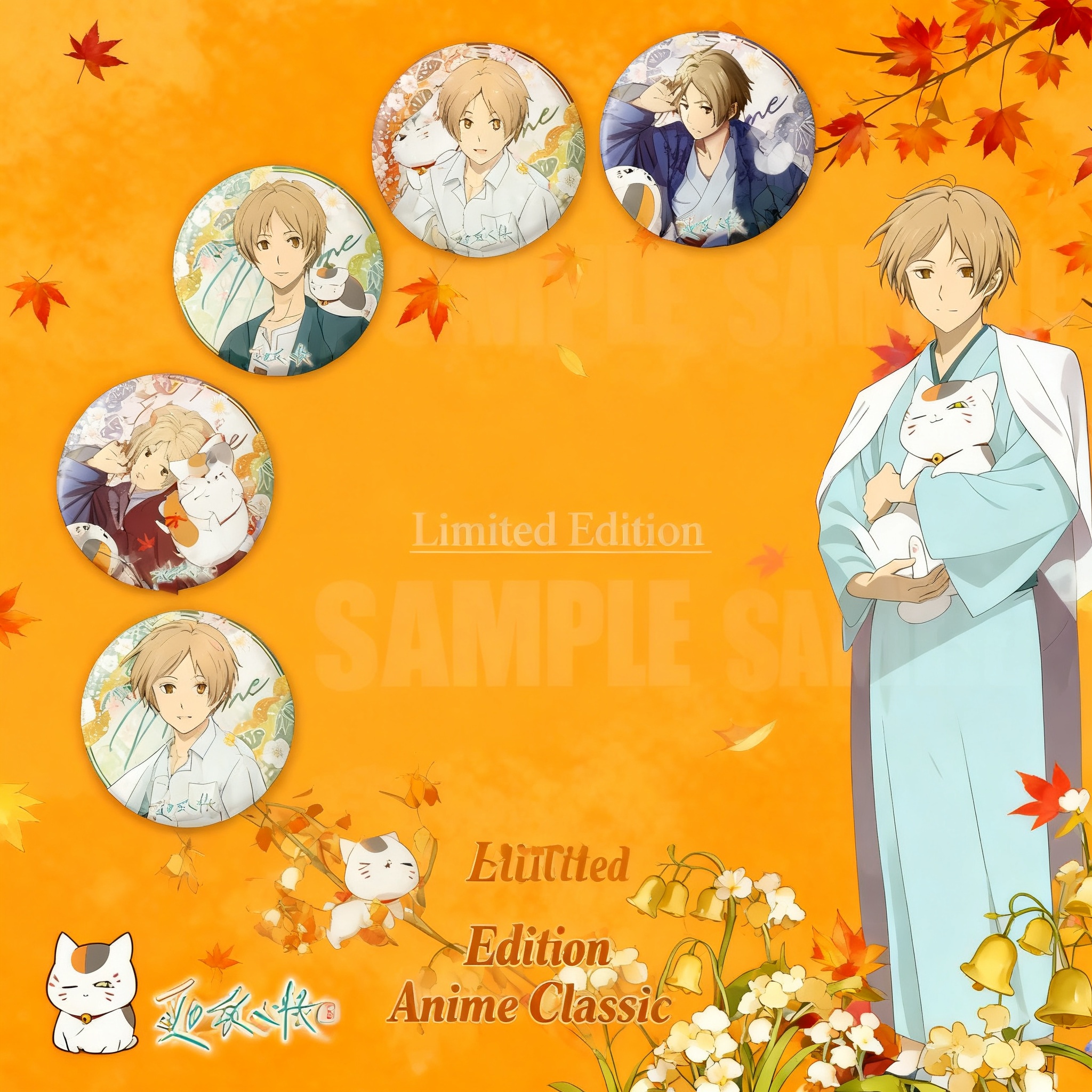 Anime Merchandise Collection - Anime Natsume Yuujinchou New Merchandise Double