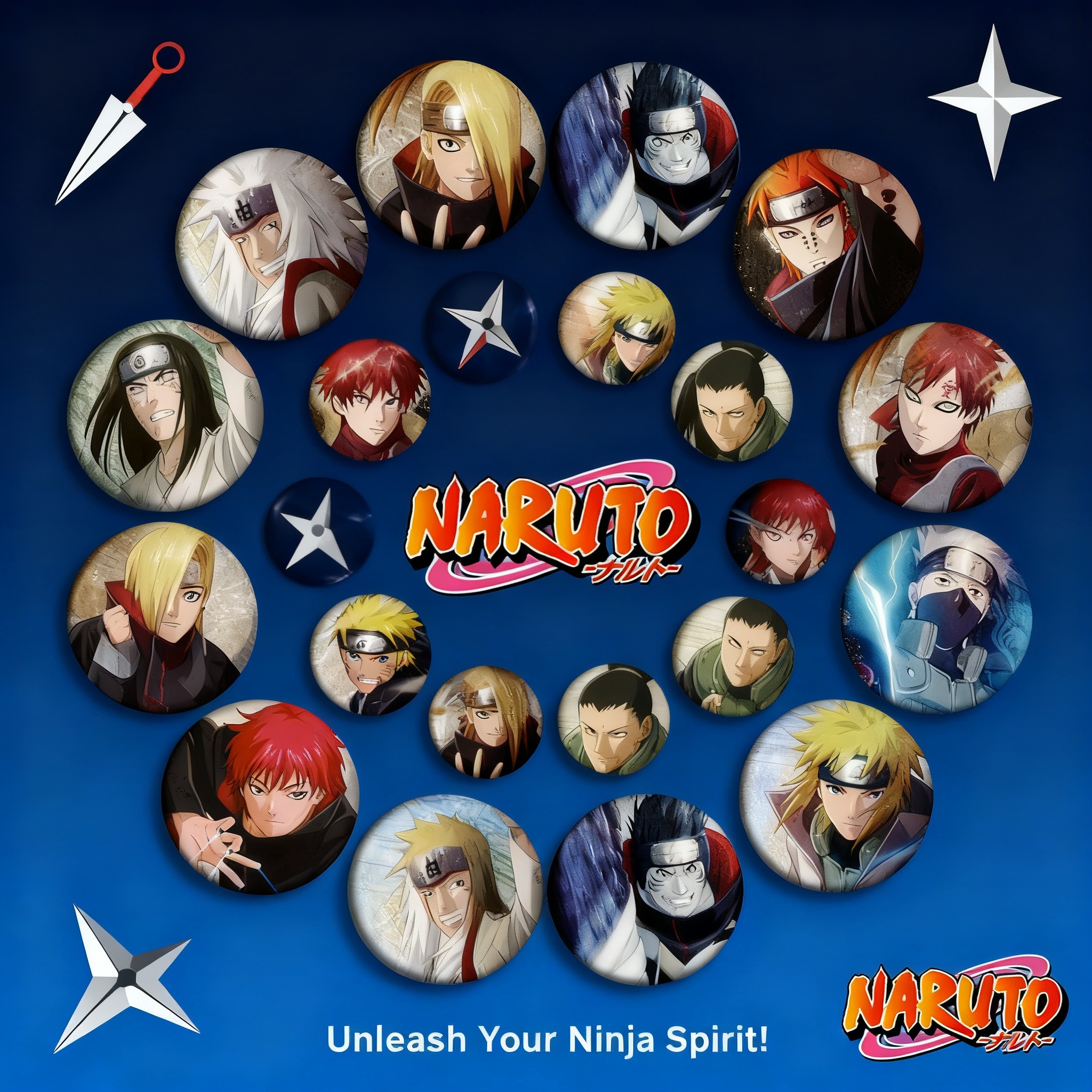 Anime Merchandise Naruto - Naruto Anime Badge Pin 58mm Sasuke