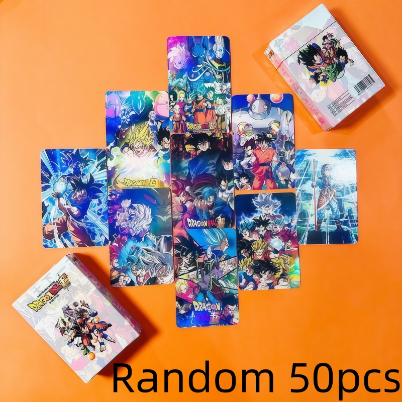 Anime Merchandise Collection - 50pcs Dragon Ball holographic cards cartoon