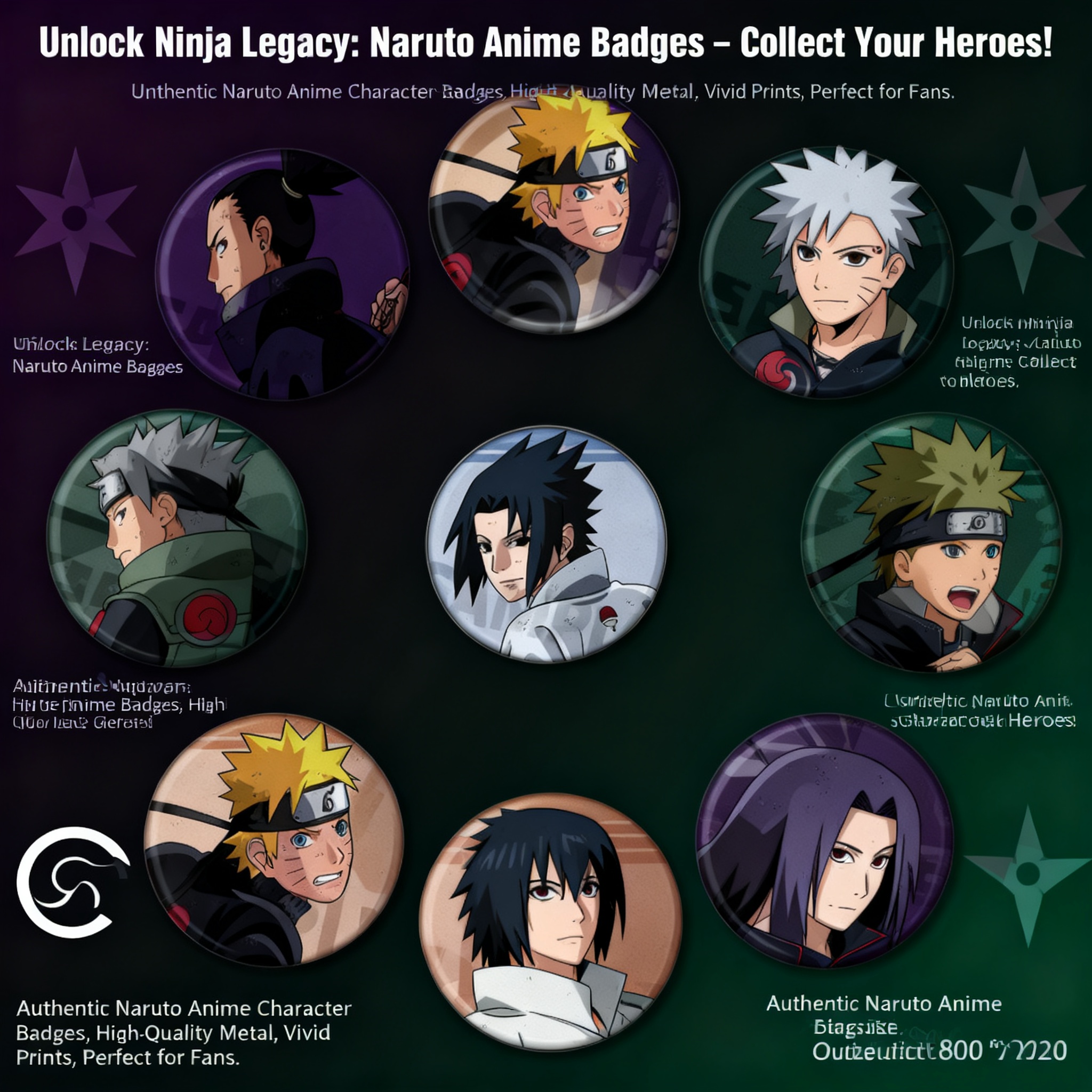 Naruto Anime Badge Pin Set Kak - Anime Merchandise Naruto recensie en prijs