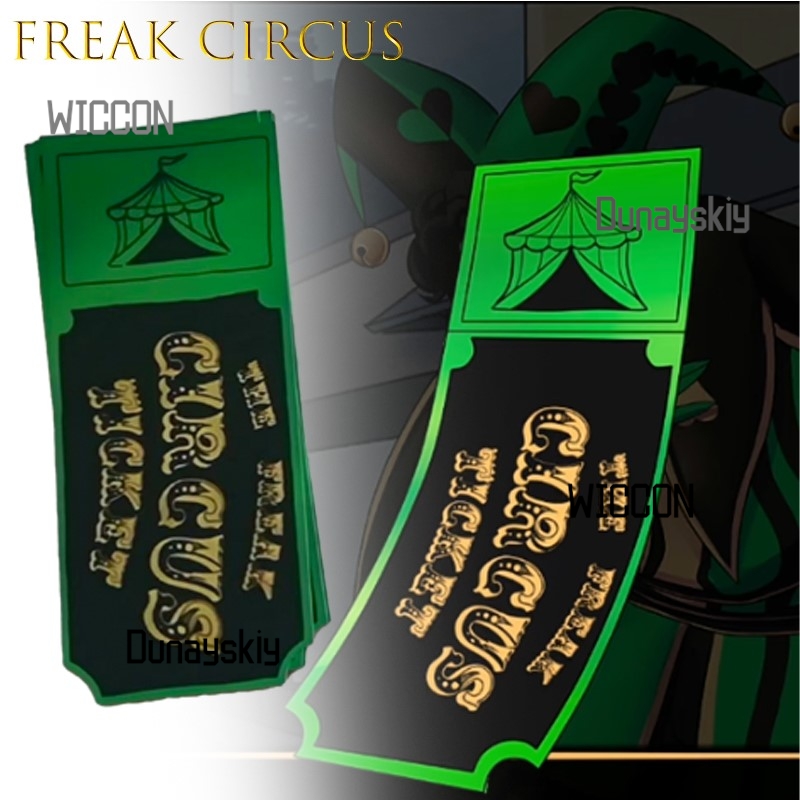 Freak Circus Ticket Card Red G - Anime Merchandise Europe recensie en prijs