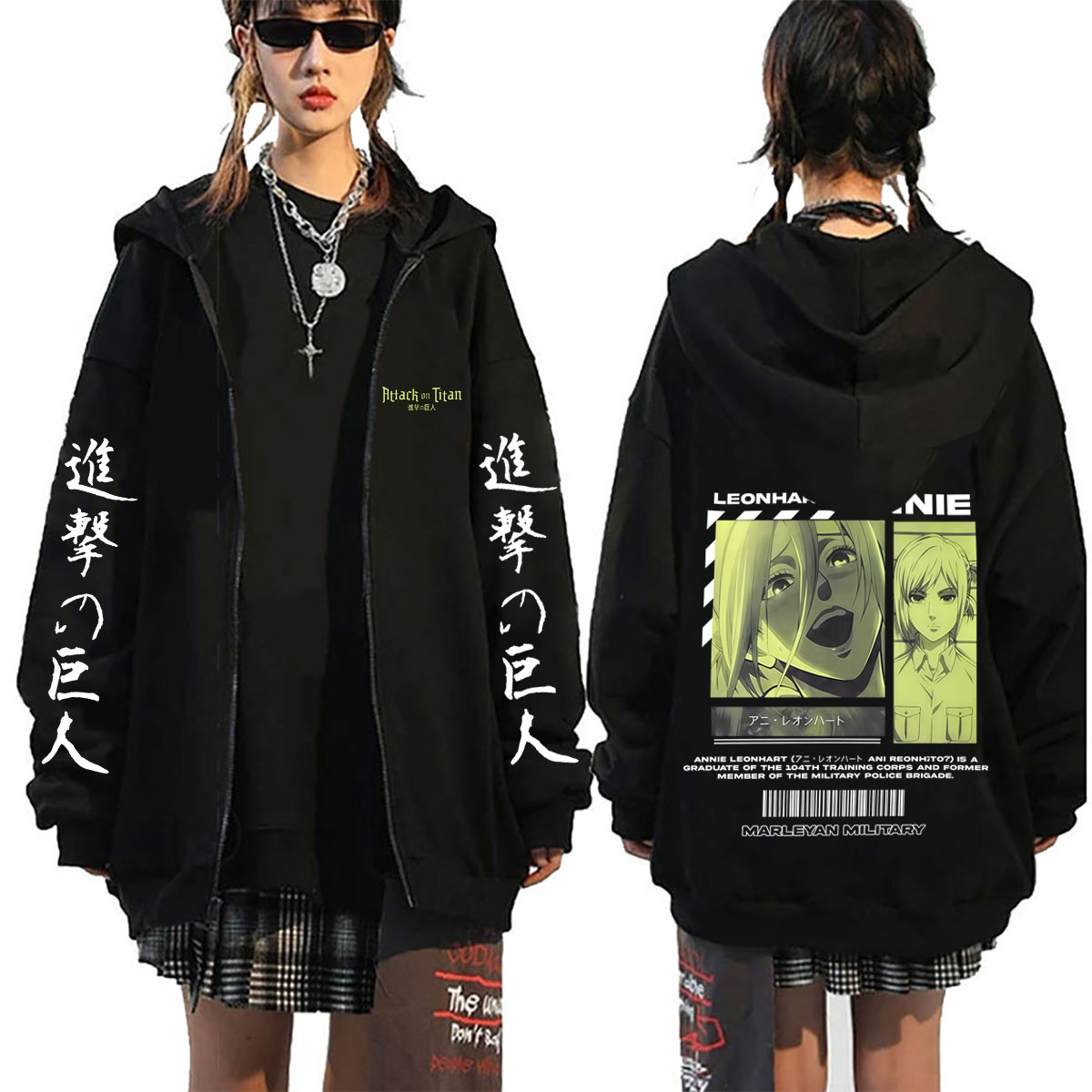 Anime Attack on Titan Annie Le - Anime Merch Hoodie recensie en prijs