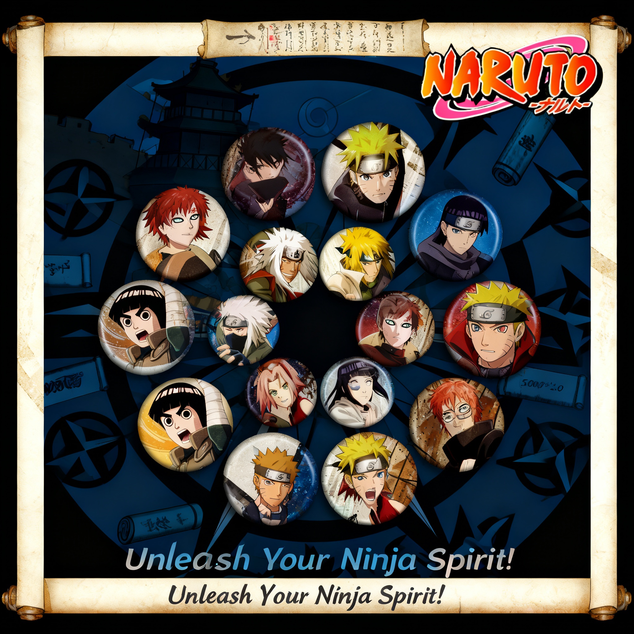 Naruto Anime Badge Pin 58mm Sa - Anime Merchandise Naruto recensie en prijs