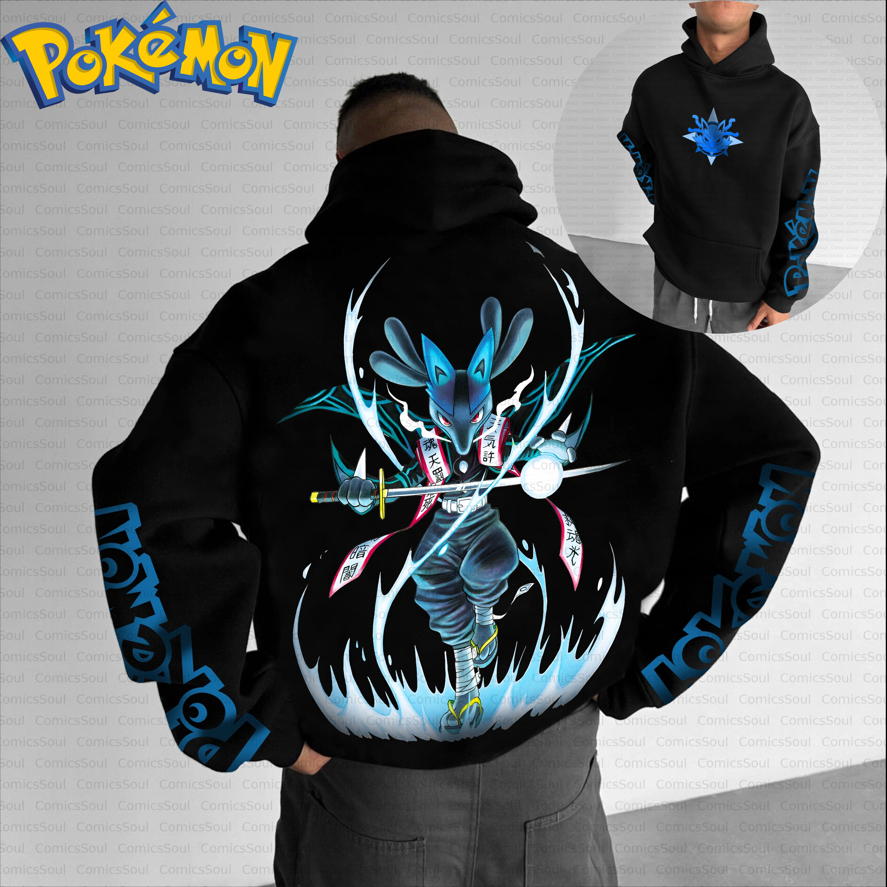 Black Cotton Pokemon Hoodie an - Anime Merch Hoodie recensie en prijs