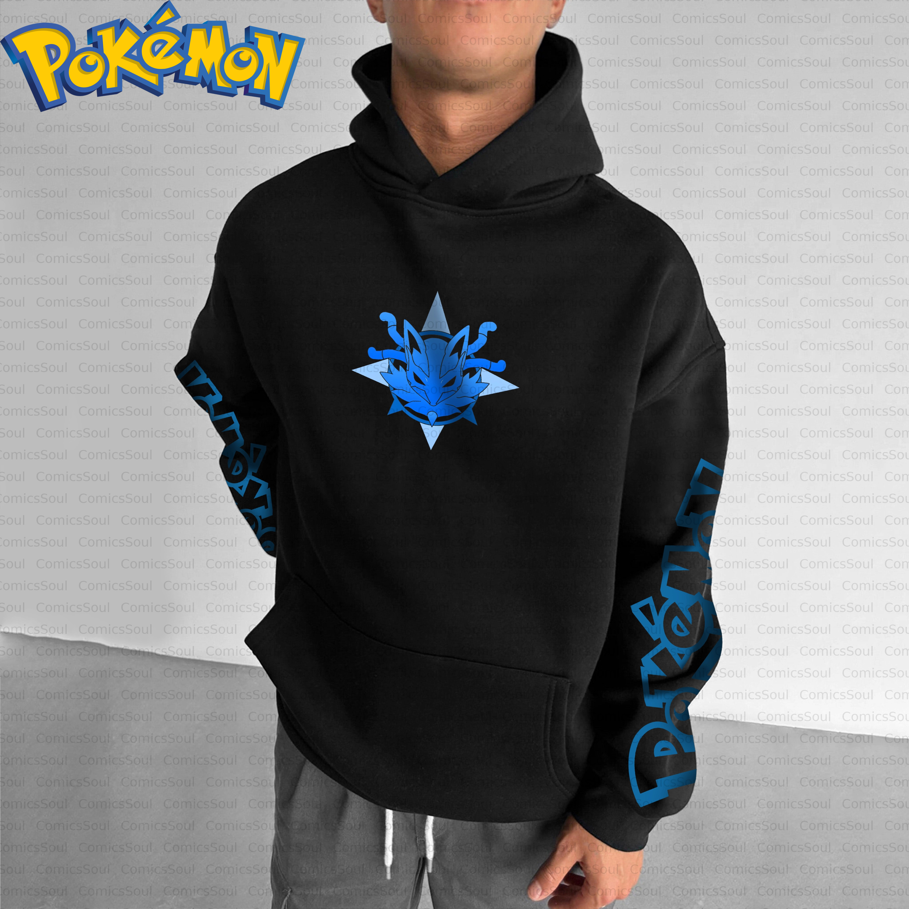 Black Cotton Pokemon Hoodie an - Anime Merch Hoodie recensie en prijs