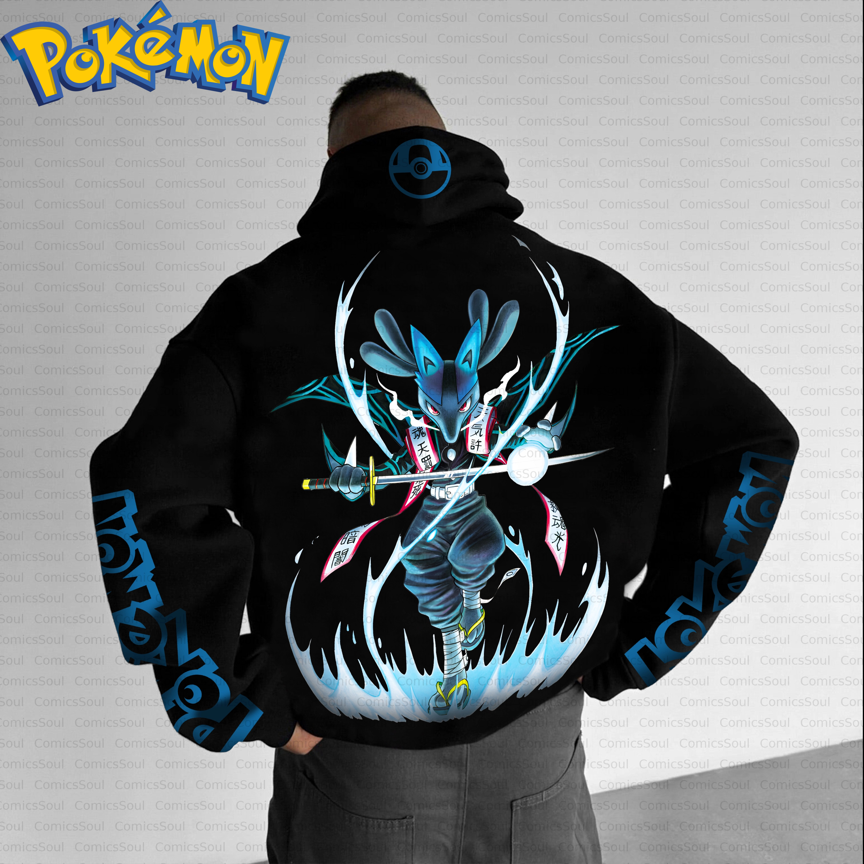Black Cotton Pokemon Hoodie an - Anime Merch Hoodie recensie en prijs