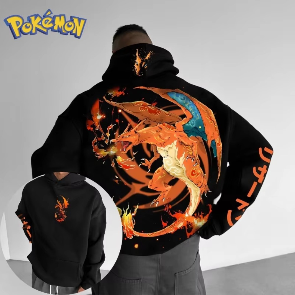 Pokemon Hoodie Charizard Print - Anime Merchandise Store Japan recensie en prijs
