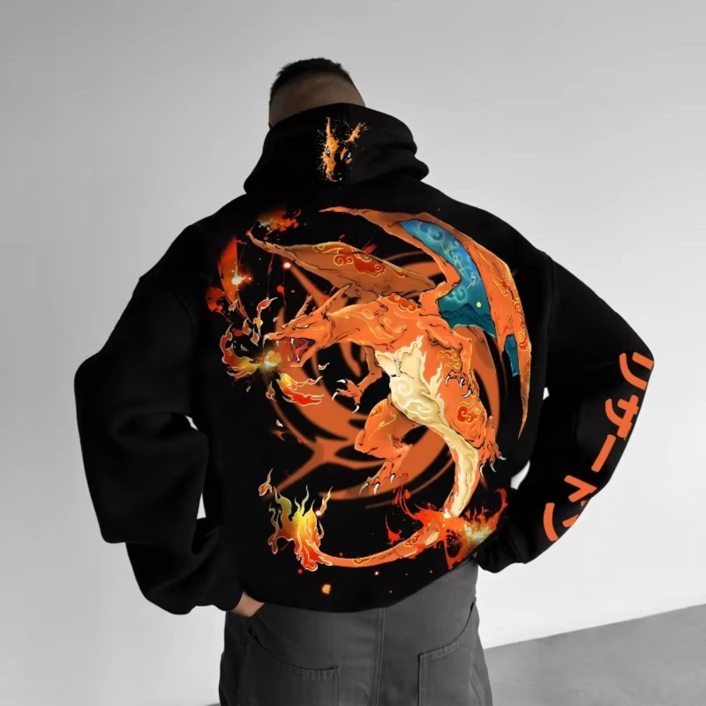 Pokemon Hoodie Charizard Print - Anime Merchandise Store Japan recensie en prijs